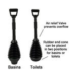 Haron Easy Grip Master Plunger for Sinks, Tubs and Toilets