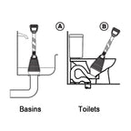 Haron Easy Grip Master Plunger for Sinks, Tubs and Toilets