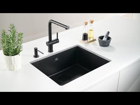 Franke Maris MRG610-52FPC-MB Topmount Single Bowl Sink - (Includes Extension Drainer) Matte Black - MRG61052MBFPC