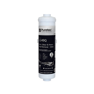 Puretec IL149Q Inline / External Fridge Filter Cartridge, 10” ¼, 1 Micron
