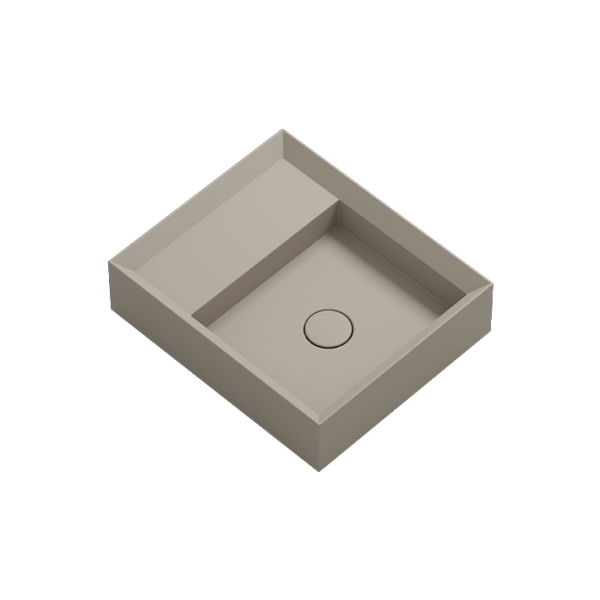 Parisi Cut 450x380 Bench Basin with Platform - No Tap Hole - Basento - VA160.94