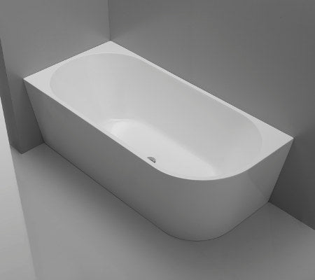 Kiato Wall Faced Freestanding Bath 1500mm Left Hand Corner