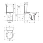 Studio Bagno Impero Back to Wall Toilet Suite Spec