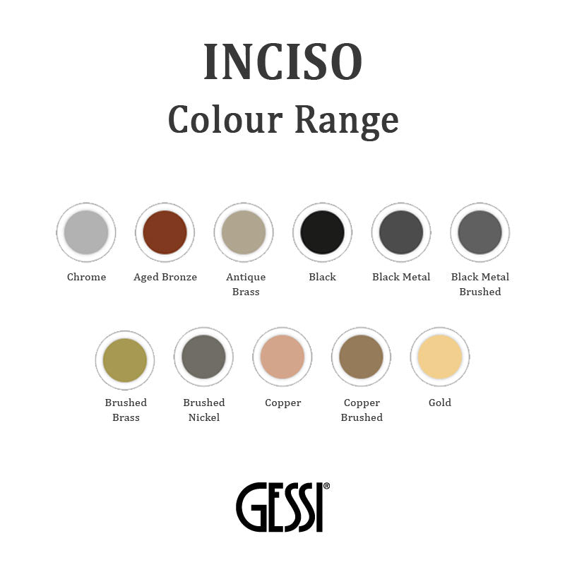 Gessi Inciso Wall Mounted Shower Head - Aged Bronze Colour Swatch