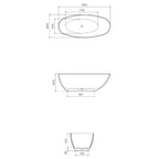 The Parisi Isola 1800 Freestanding Bath Specifications
