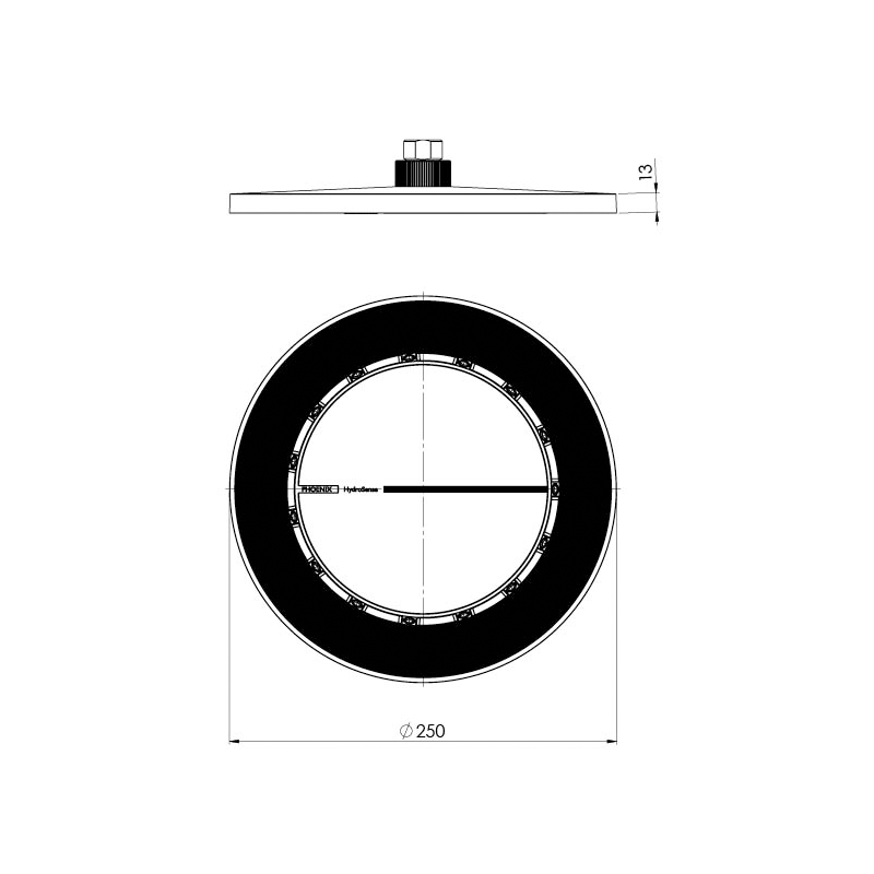 Phoenix NX IKO with Hydrosense® Shower Rose - Chrome