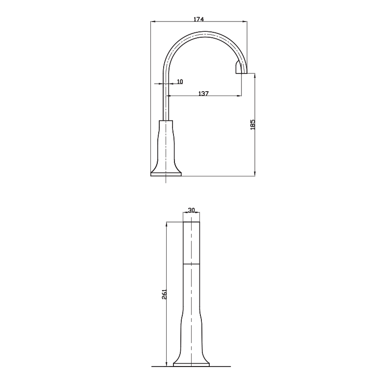 Parisi Jazz Hob Spout
