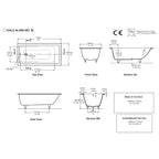 Victoria + Albert Kaldera 5 Inset Undermount 1500 Bath Specification