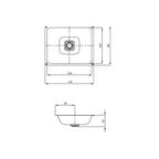 Kaldewei Cono Undercounter Basin 470 x 381mm Specification
