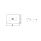 Kaldewei Cono Undercounter Basin 869 x 382 Specification