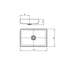 Kaldewei Miena Bowl Rectangle 580 x 380mm Specification