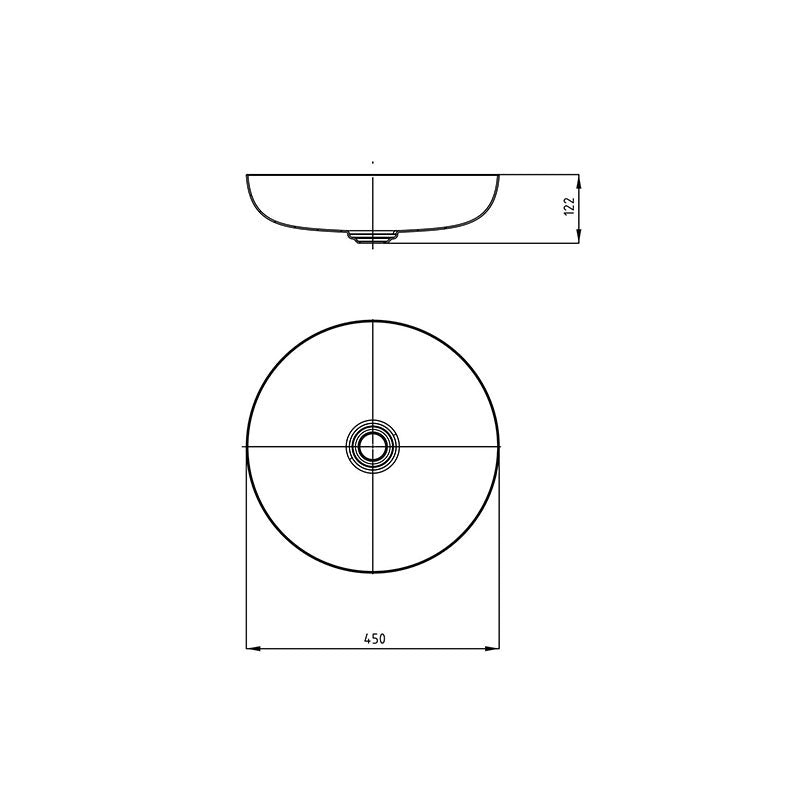 Kaldewei Miena Bowl Round 450mm Specification