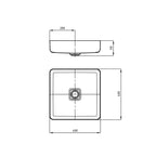 KALDEWEI Miena Bowl Square 400 x 400mm Specification