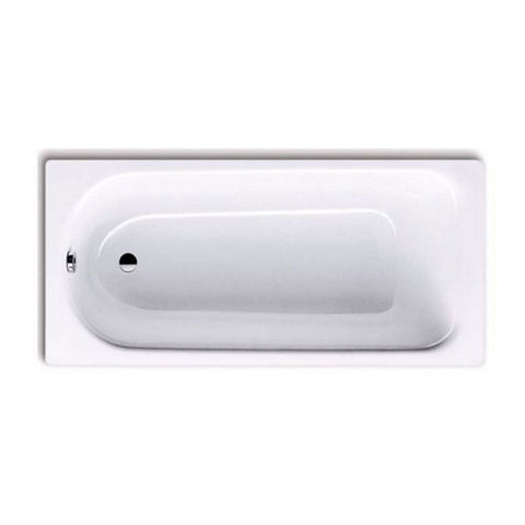 Kaldewei Saniform Plus 1600 x 750mm Steel Enamel Built In Bath With Overflow - Gloss White