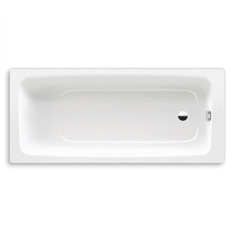 Kaldewei Cayono 1600mm Steel Enamel Built In Bath with Overflow - Gloss White