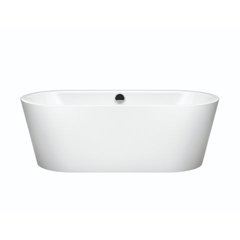 Kaldewei Meisterstuck Classic Duo Oval 1800mm Steel Enamel Freestanding Bath With White Overflow - Gloss White