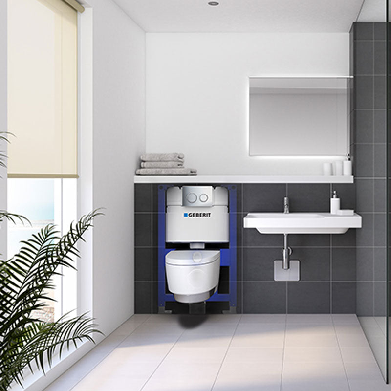 Kappa Mid-Level Cistern with Adjustable Flush Pipe for Back to Wall Pans
