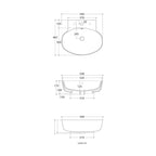 Studio Bagno Lago 54 Bench or Wall Basin Spec