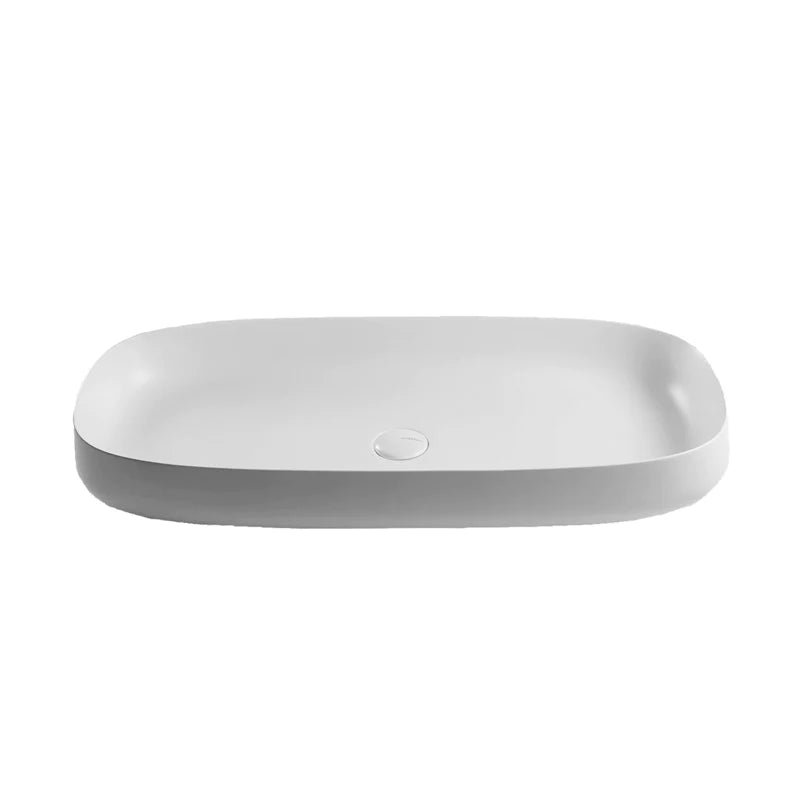 Parisi Seed 900x420 Bench Basin - Gloss White