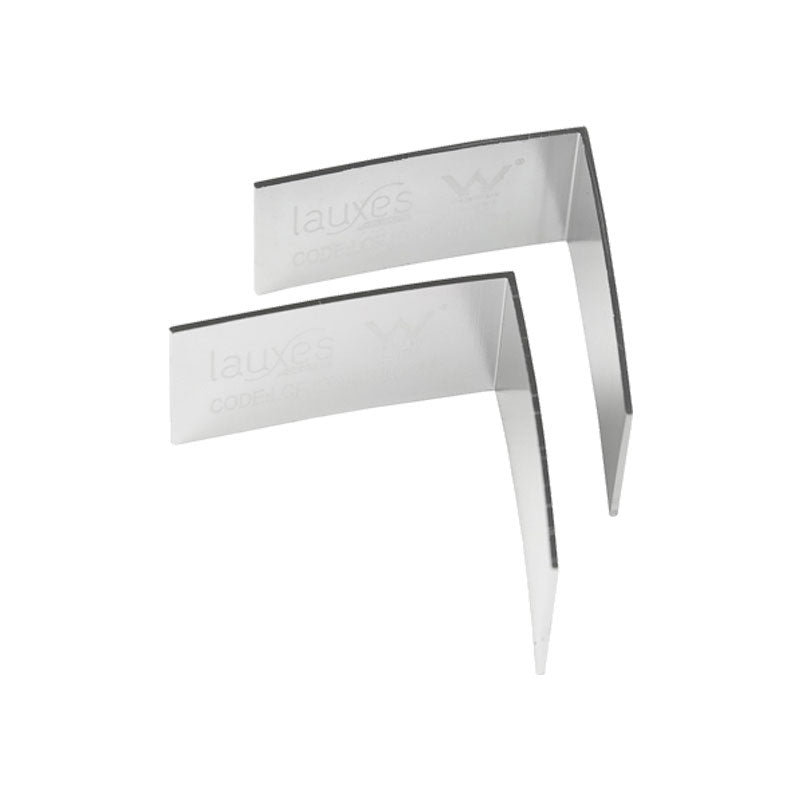 LAUXES 90 DEGREE CORNER JOINER 22MM SILVER (PAIR) 