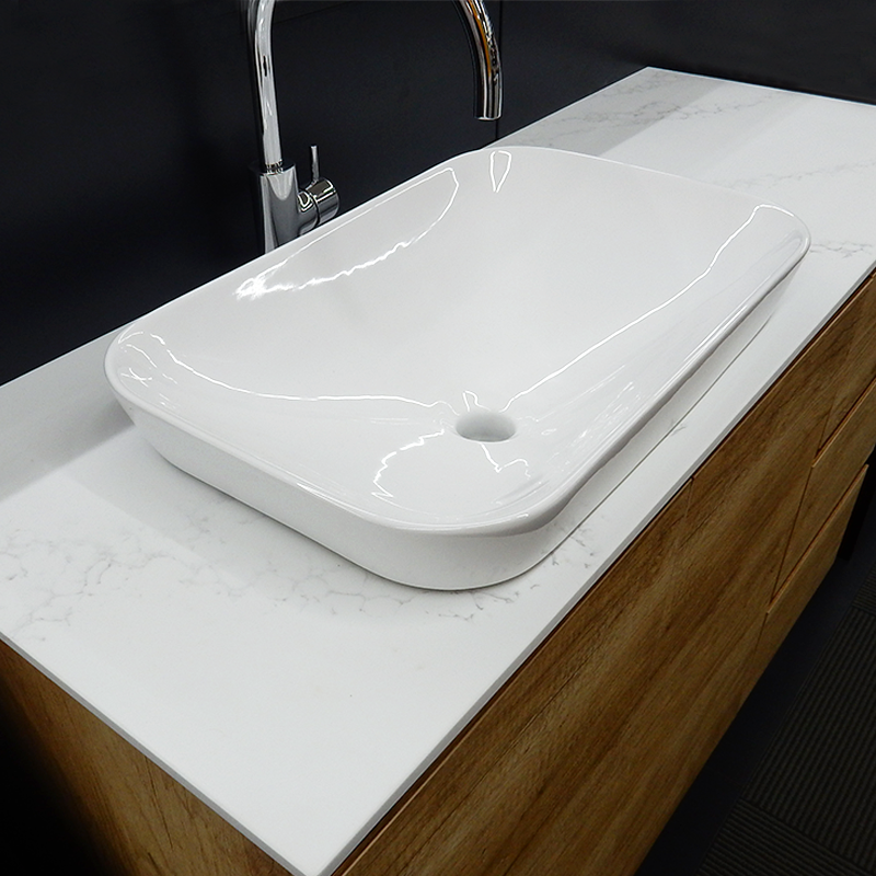 Ledin Jane Oak 1200 Freestanding Vanity with Solid Surface Top & Basin