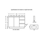 Ledin Jane 1200 Freestanding Vanity Spec