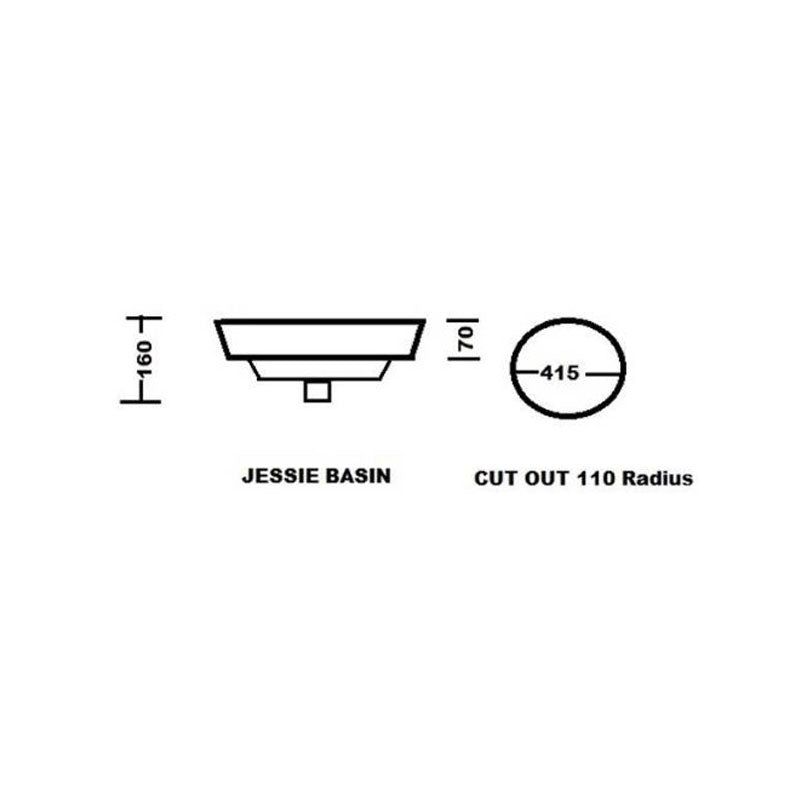 Ledin Jessie Above Counter Basin Spec