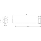 Phoenix Lexi MKII Basin Outlet 200mm - Specification
