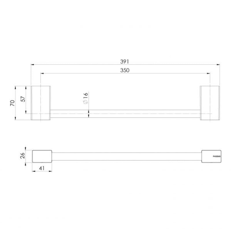 Phoenix Lexi MKII Hand Towel Holder - Specification
