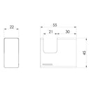  Phoenix Lexi MKII Robe Hook - Specification