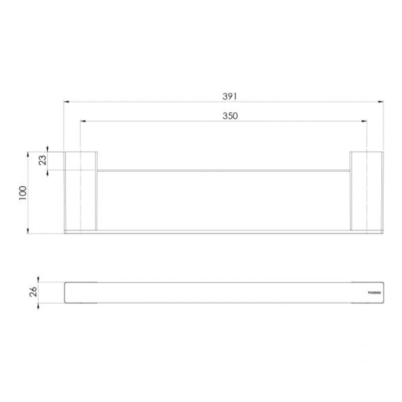 Phoenix Lexi MKII Shower Shelf - Specification