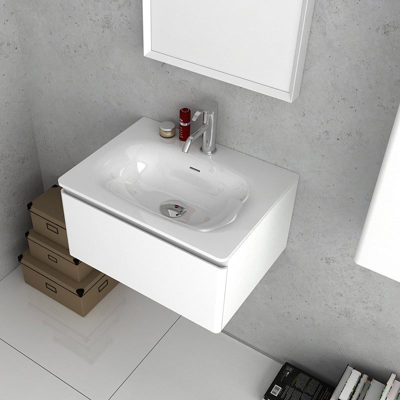 Parisi Flow 600 Wall Hung Vanity Single Basin Top