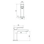 Parisi Linfa Basin Mixer Chrome Specification