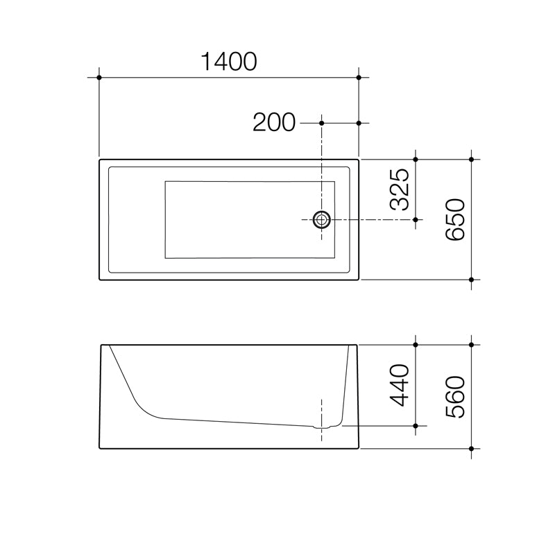 Caroma Liano 1400 Freestanding Bath