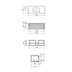 Parisi Loom 1200 Wall Mounted Cabinet with Marble Top