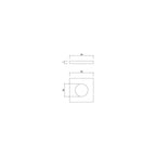 Master Rail Large Square Cover Plate Matt Black (Pair) specifications