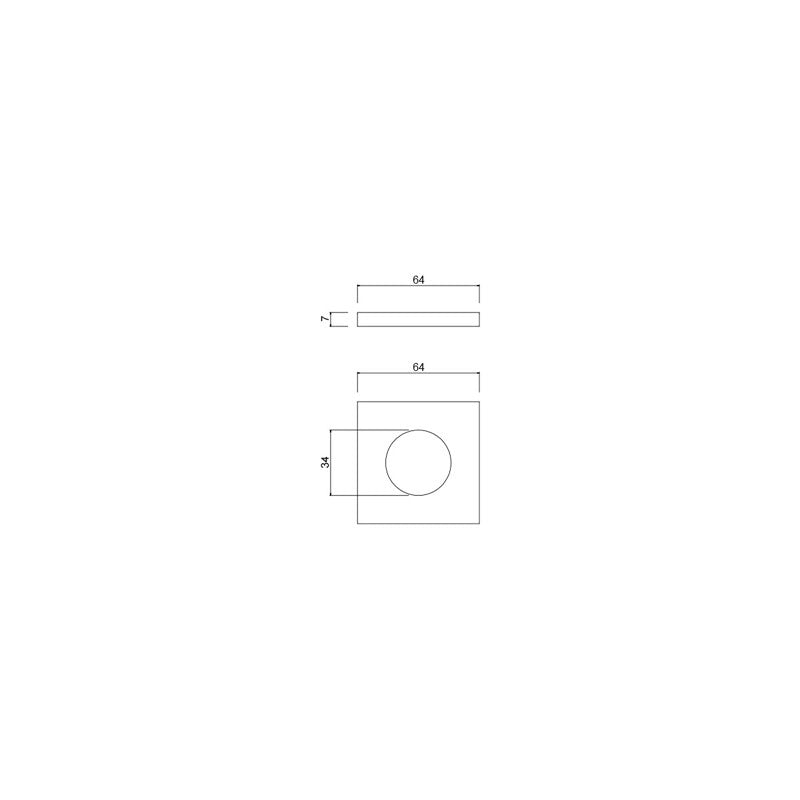 Master Rail Large Square Cover Plate Chrome (Pair) specifications
