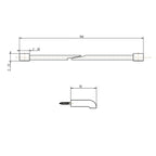 The Gareth Ashton Park Avenue Adjustable Single Towel Rail - GunMetal Spec
