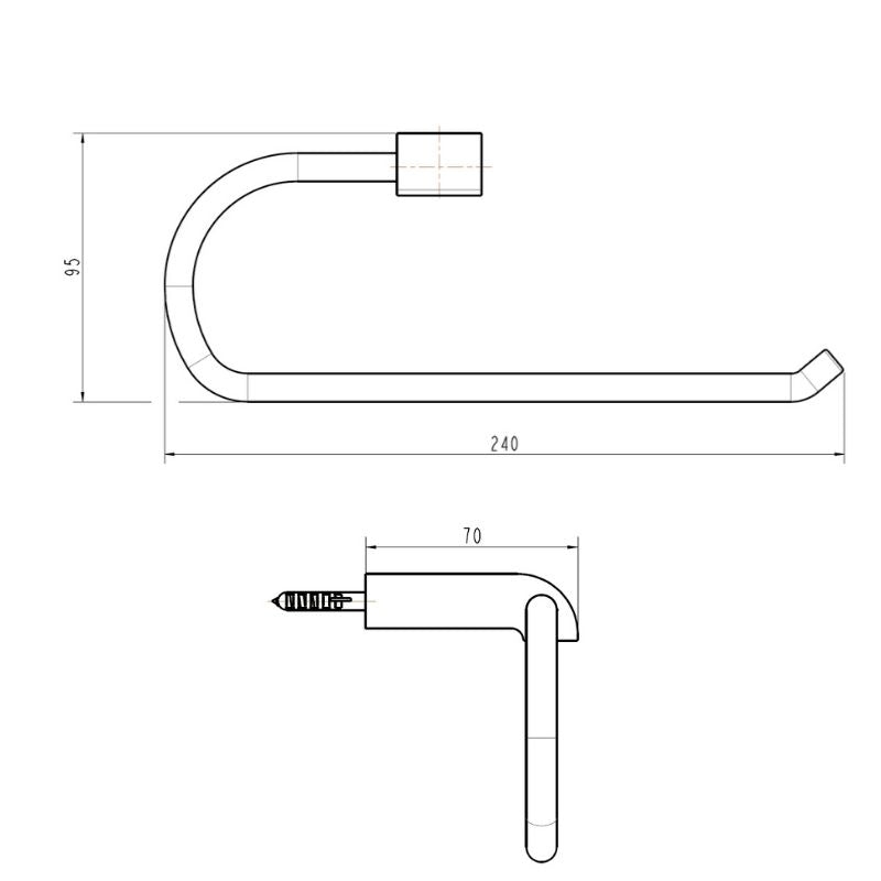 The Gareth Ashton PARK AVENUE GUEST TOWEL RING
