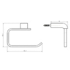 Gareth Ashton Park Avenue Toilet Roll Holder - Black Specification