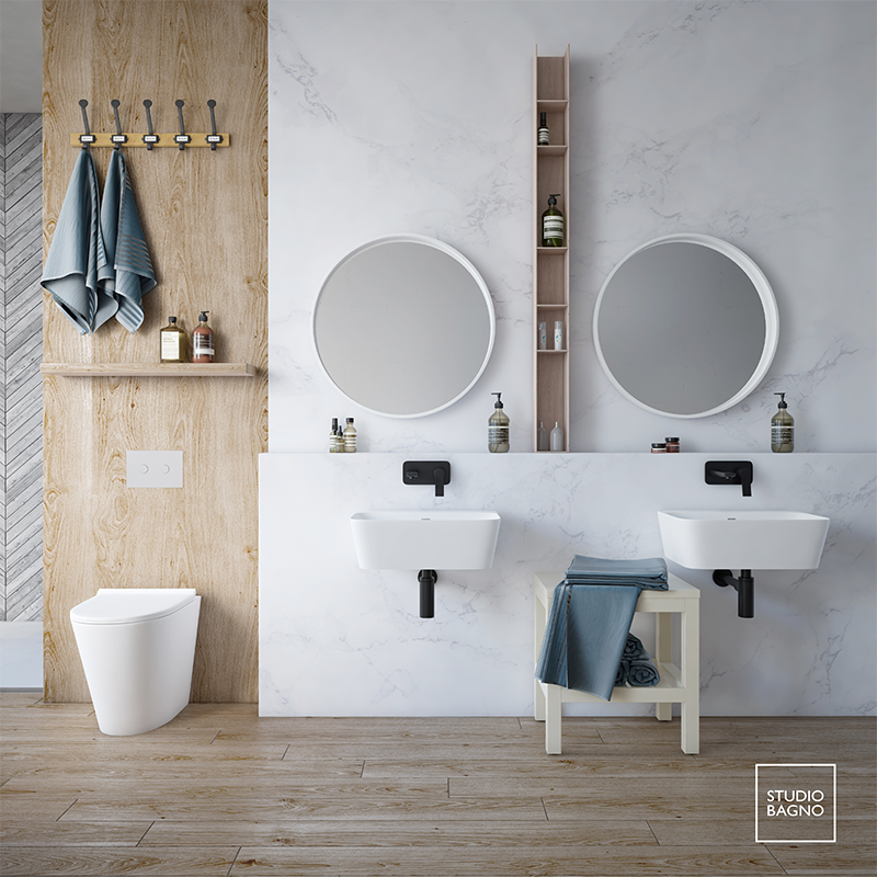 Studio Bagno Manhattan Wall Faced Pan