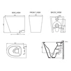 Studio Bagno Manhattan Wall Faced Pan Specification