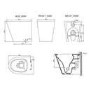 Studio Bagno Manhattan Wall Faced Pan Specification