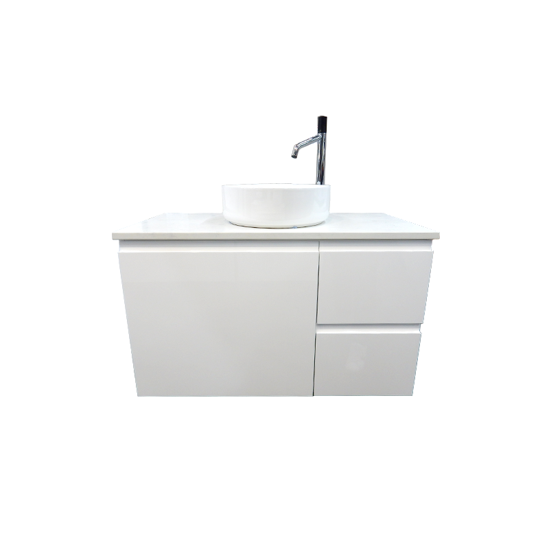 Marquis The Marq 900 Wall Hung Vanity - White Gloss Cabinet