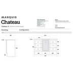 Marquis Chateau 9 Freestanding Vanity - 1200mm Specification