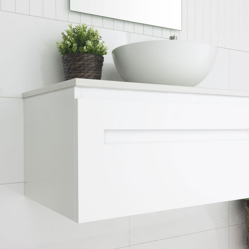Marquis Rossi 3 Wall Hung Vanity - 900mm Side View