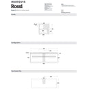 Marquis Rossi 3 Wall Hung Vanity - 900mm Specification