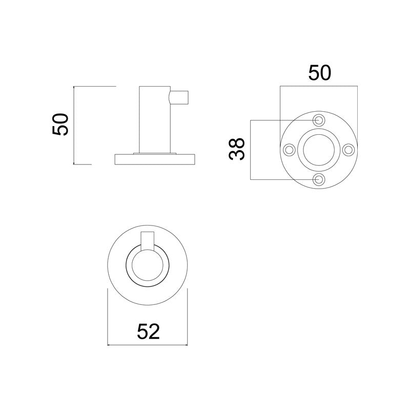 Master Rail Coat Hook Chrome Spec