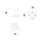 Master Rail Coat Hook Chrome Spec