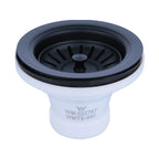 Turner Hastings 90 x 50mm Matte Black Basket Waste & Long Thread 